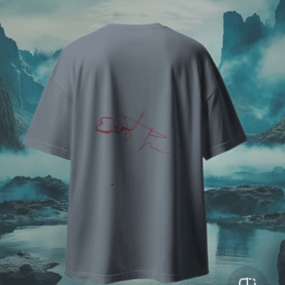 Enjoy Life E5 oversized T-shirt 100% combed cotton - Picture 4 of 6